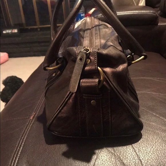 SOLD BURBERRY Bronze Purse - Picture 6 of 7